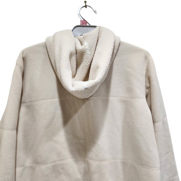 Lauren Ralph Lauren Womens Size L Full Zip Fleece Jacket Sweatshirt Ivory - Picture 8 of 14